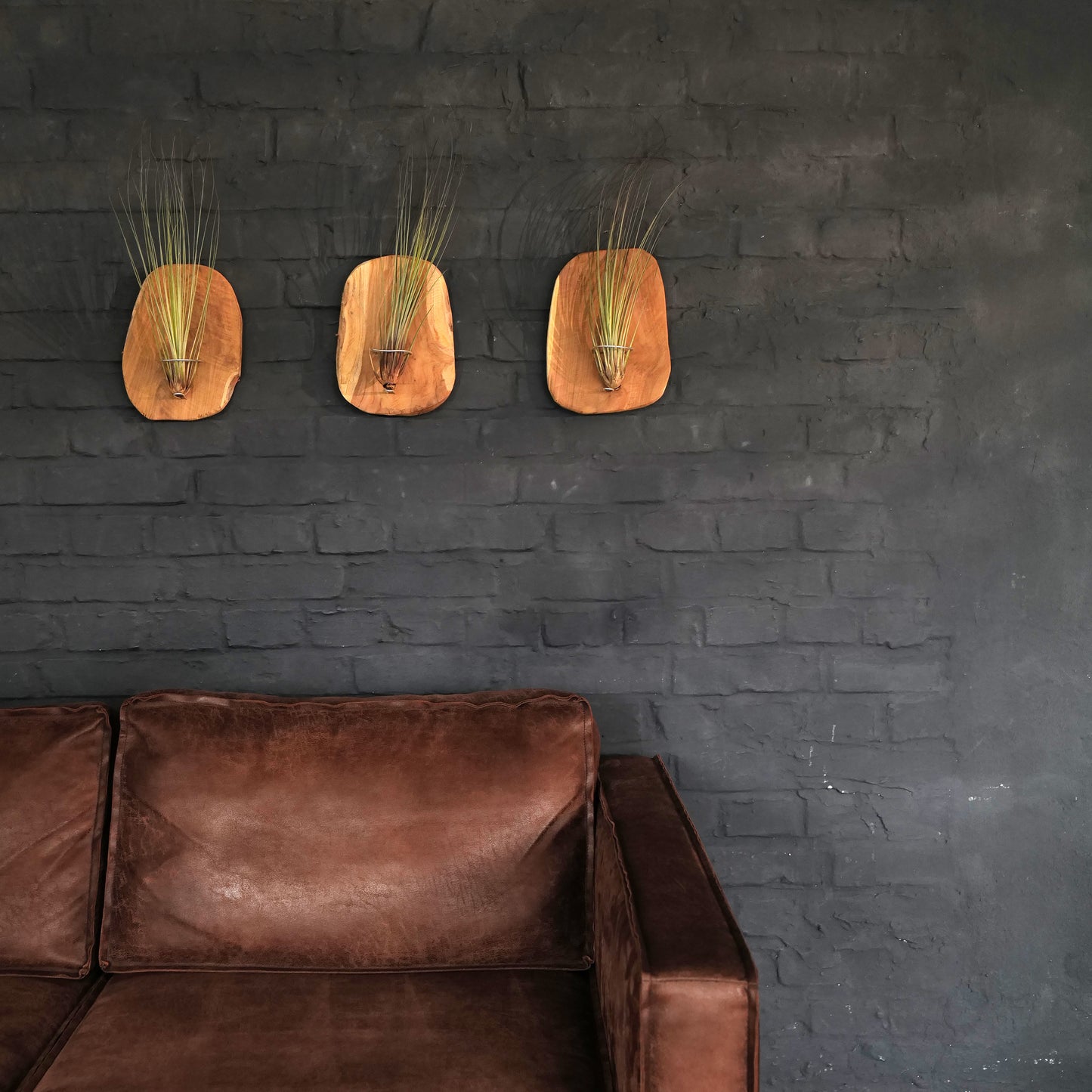 Set of 3 - wall holder wood