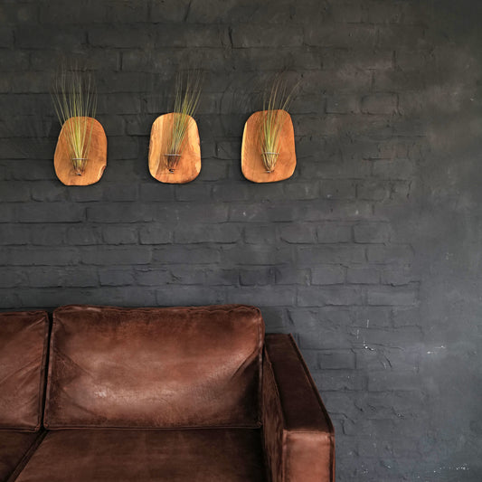 3er Set - Wandhalter Holz