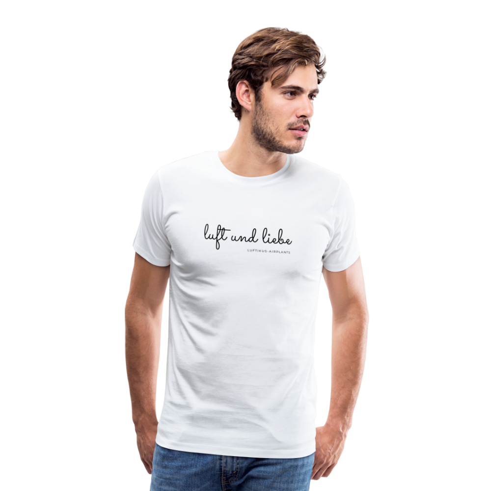 Luft und Liebe Motiv - Männer Premium T-Shirt - weiß - Weiß